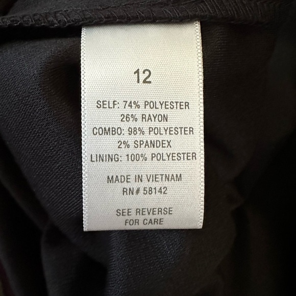 Dress Barn Bodycon Mid Length Dress Size: 12 - Picture 3 of 5